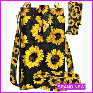 Leather Crossbody Phone Purse RFID Blocking Adjustable Strap Chic Designer